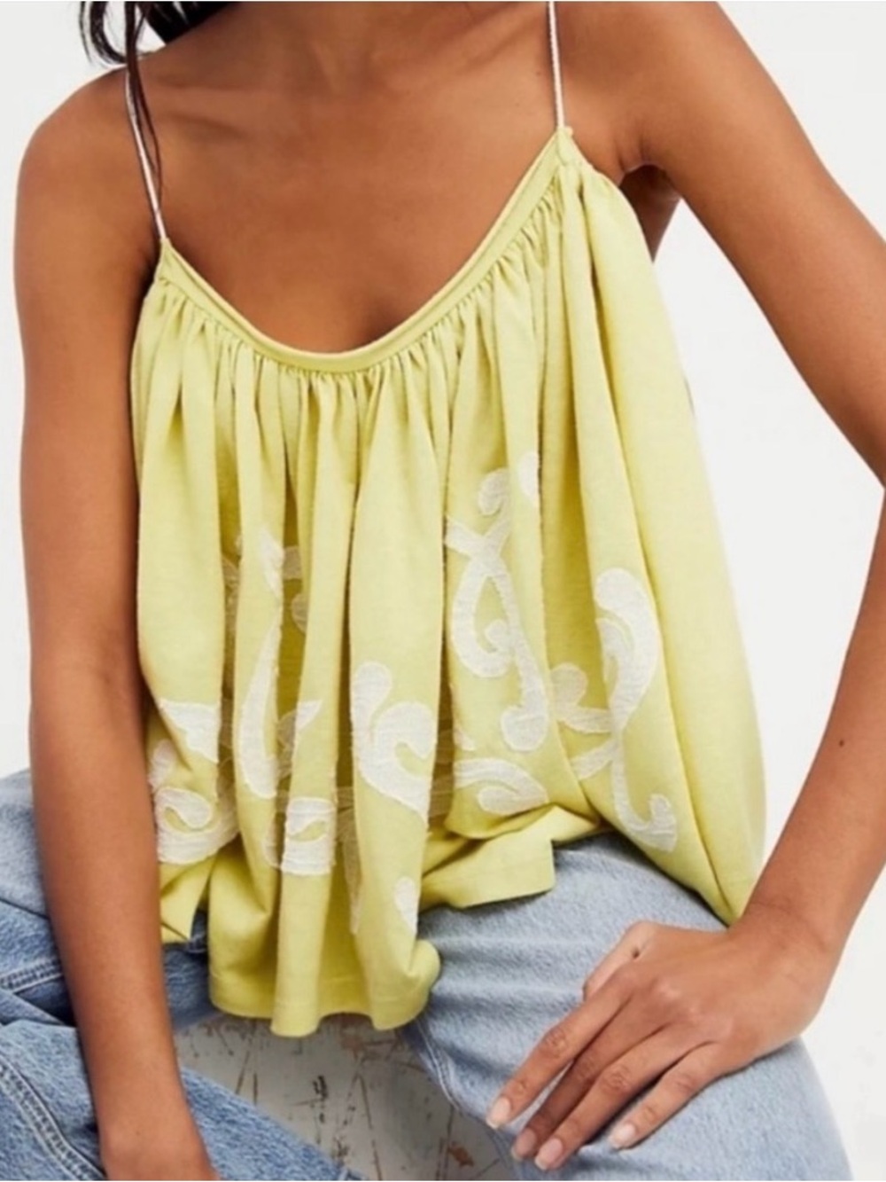 Free People On Clouds Swing Cami Tank Top